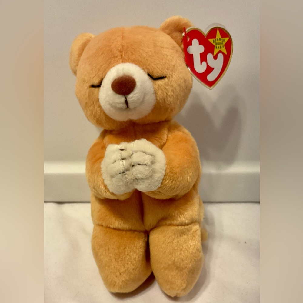 Adorable Ty “Hope” praying kneeling beanie baby bedtime bear